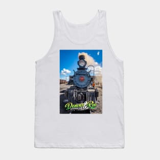 Denver and Rio Grande 425 Steam Locomotive at Antonito Colorado Tank Top